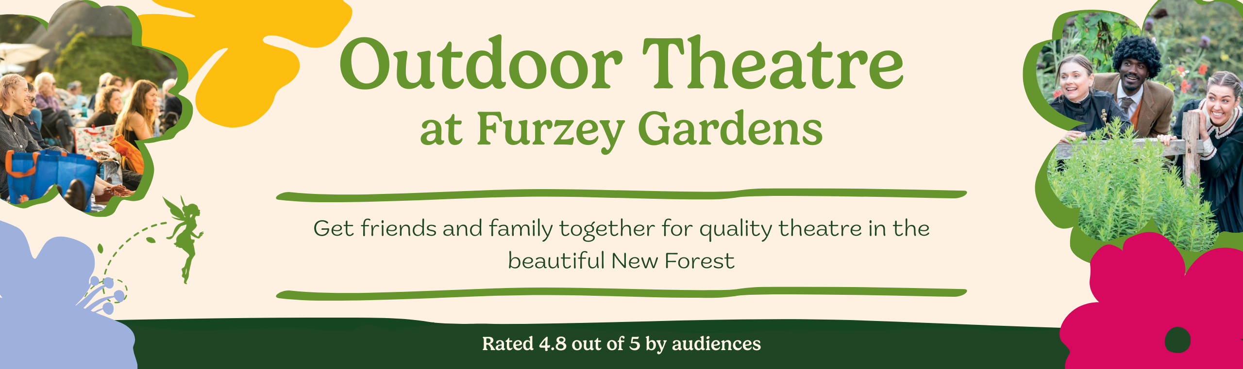 Outdoor theatre - web banner (1) Outdoor theatre at Furzey Gardens