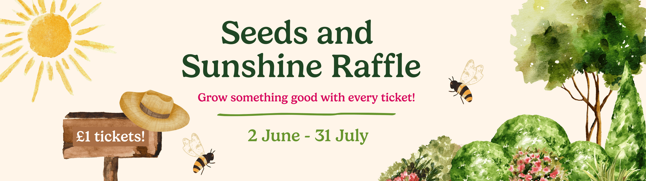 Seeds and Sunshine Raffle (3) Gardeners with learning disabilities working in cottage garden